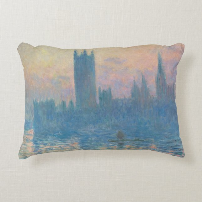 Claude Monet Houses of Parliament Sunset Dekokissen (Vorderseite)