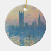 Claude Monet Houses of Parliament Sunset Keramik Ornament (Vorne)