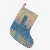 Claude Monet Houses of Parliament Sunset Kleiner Weihnachtsstrumpf (Vorderansicht (hängend))