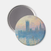 Claude Monet Houses of Parliament Sunset Magnet (Vorderseite/Rückseite)