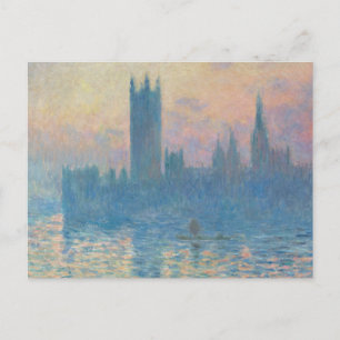Claude Monet Houses of Parliament Sunset Postkarte