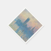 Claude Monet Houses of Parliament Sunset Serviette (Ecke)