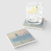 Claude Monet Houses of Parliament Sunset Steinuntersetzer (Seitenansicht)