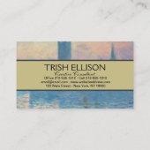 Claude Monet Houses of Parliament Sunset Visitenkarte (Rückseite)