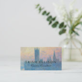 Claude Monet Houses of Parliament Sunset Visitenkarte (Stehend Vorderseite)