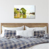Claude Monet Houses on Achterzaan Leinwanddruck (Insitu (Schlafzimmer))