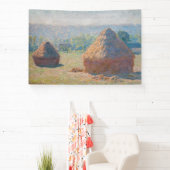 Claude Monet - Hystacks, Ende des Sommers Banner (InSitu)