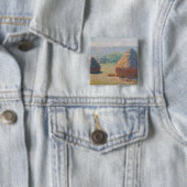 Claude Monet - Hystacks, Ende des Sommers Button (Beispiel)