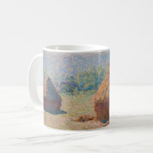 Claude Monet - Hystacks, Ende des Sommers Kaffeetasse (Vorderseite Links)
