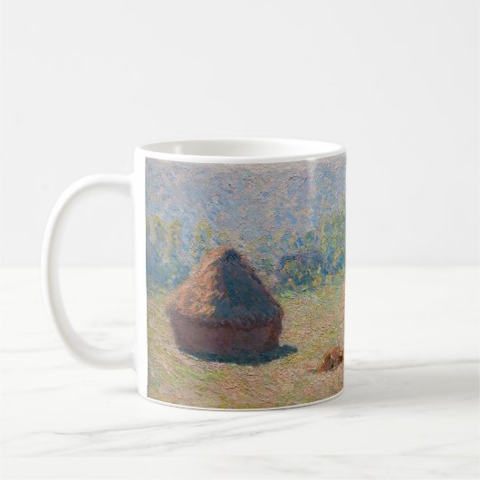 Claude Monet - Hystacks, Ende des Sommers Kaffeetasse (Links)