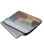 Claude Monet - Hystacks, Ende des Sommers Laptopschutzhülle (Vorne Knopf)