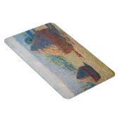 Claude Monet - Hystacks, Ende des Sommers Magnet (Rechte Seite)