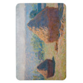 Claude Monet - Hystacks, Ende des Sommers Magnet (Vertikal)
