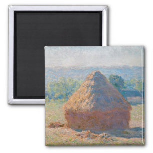 Claude Monet - Hystacks, Ende des Sommers Magnet