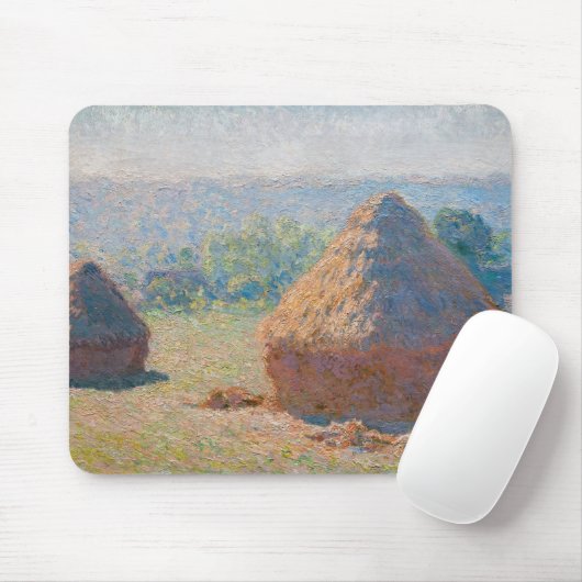 Claude Monet - Hystacks, Ende des Sommers Mousepad (Mit Mouse)