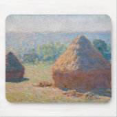 Claude Monet - Hystacks, Ende des Sommers Mousepad (Vorne)