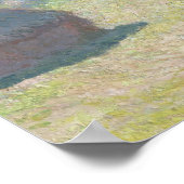 Claude Monet - Hystacks, Ende des Sommers Poster (Ecke)