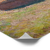 Claude Monet - Hystacks, Ende des Sommers Poster (Ecke)
