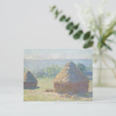 Claude Monet - Hystacks, Ende des Sommers Postkarte (Stehend Vorderseite)