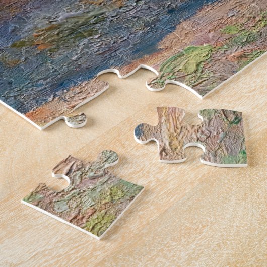 Claude Monet - Hystacks, Ende des Sommers Puzzle (Seite)