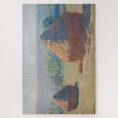 Claude Monet - Hystacks, Ende des Sommers Puzzle (Vertikal)