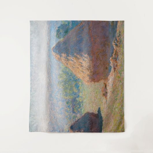 Claude Monet - Hystacks, Ende des Sommers Wandteppich (Vorderseite)