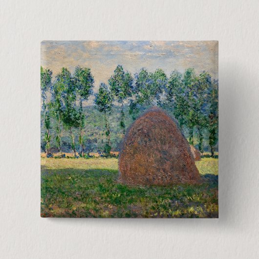 Claude Monet - Hystacks in der Nähe von Giverny Button (Vorderseite)