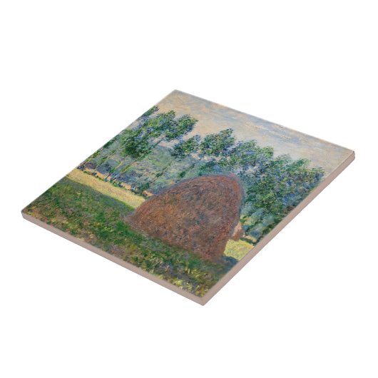Claude Monet - Hystacks in der Nähe von Giverny Fliese (Seite)