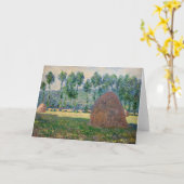 Claude Monet - Hystacks in der Nähe von Giverny Karte (Gelbe Blume)