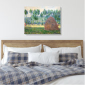 Claude Monet - Hystacks in der Nähe von Giverny Leinwanddruck (Insitu (Schlafzimmer))