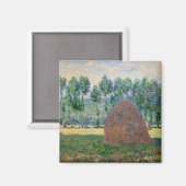 Claude Monet - Hystacks in der Nähe von Giverny Magnet (Vorderseite/Rückseite)