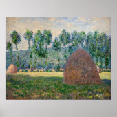 Claude Monet - Hystacks in der Nähe von Giverny Poster (Vorne)