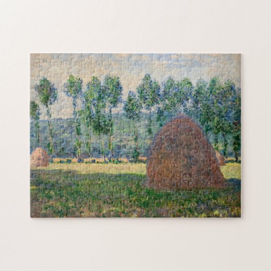 Claude Monet - Hystacks in der Nähe von Giverny Puzzle (Horizontal)