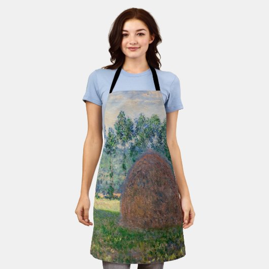 Claude Monet - Hystacks in der Nähe von Giverny Schürze (Getragen)