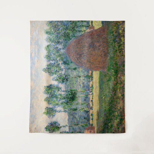 Claude Monet - Hystacks in der Nähe von Giverny Wandteppich (Vorderseite)