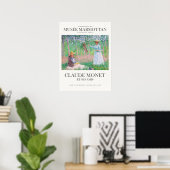 Claude Monet im Wald bei Giverny Art Print Poster (Heimbüro)