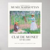 Claude Monet im Wald bei Giverny Art Print Poster (Vorne)