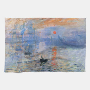 Claude Monet Impression Sonnenaufgang 1872 Hafen K Geschirrtuch
