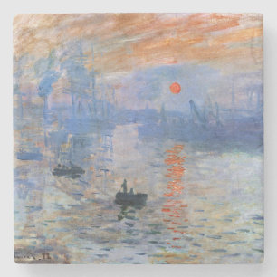 Claude Monet Impression Sonnenaufgang 1872 Hafen K Steinuntersetzer