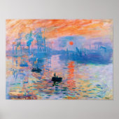 Claude Monet Impression, Sonnenaufgang (1872) Post Poster (Vorne)
