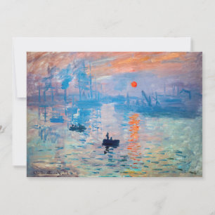 Claude Monet - Impression, Sonnenaufgang Dankeskarte