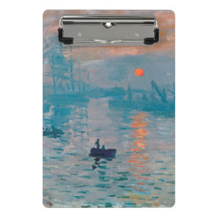 Claude Monet Impression Sonnenaufgang Französisch Mini Klemmbrett