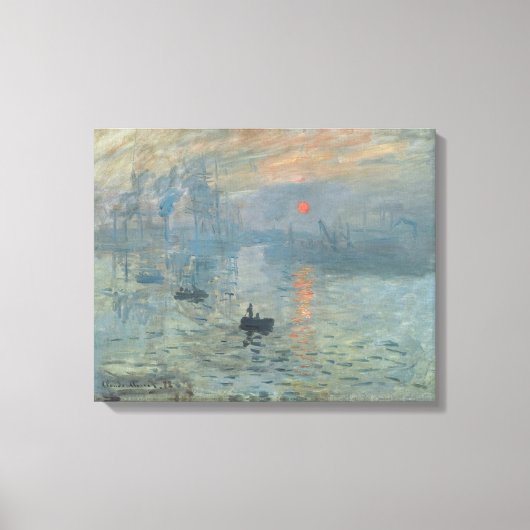 Claude Monet – Impression – Sunrise 1872 Leinwanddruck (Vorderseite)