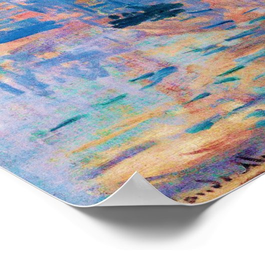 Claude Monet Impression, Sunrise (1872) Poster (Ecke)