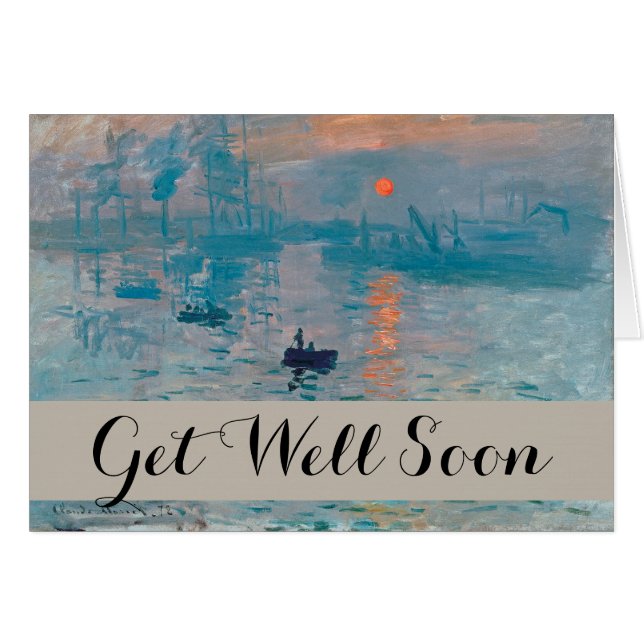 Claude Monet Impression Sunrise French (Vorderseite (Horizontal))
