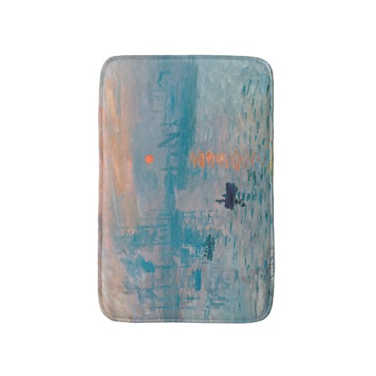 Claude Monet Impression Sunrise French Badematte (Vorderseite Vertikal)