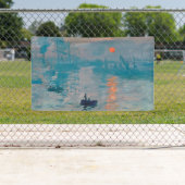 Claude Monet Impression Sunrise French Banner (Insitu)