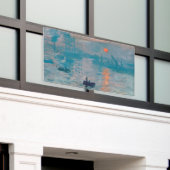 Claude Monet Impression Sunrise French Banner (Äußeres Gebäude)