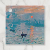 Claude Monet Impression Sunrise French Geschenkanhänger (Vorderseite)