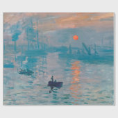 Claude Monet Impression Sunrise French Geschenkpapier (Flach)